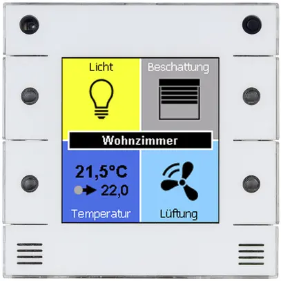 Apparechio di ambiente INS u::Lux Switch, versione digitalSTROM, 55×55mm, bianco 