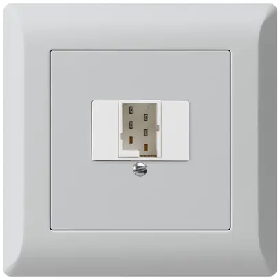 Prise d'enfichage et de raccordement kallysto.line 1×TT83 gris clair 