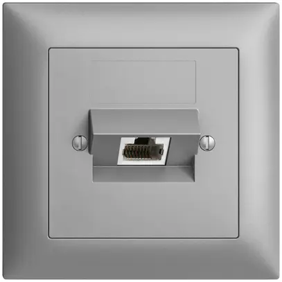 Presa INC 1×RJ45/s 4P ITplus EDIZIOdue silver 