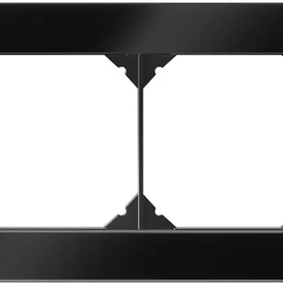 UP-Kopfzeile EDIZIO.liv prestige SNAPFIX® 1×4 94×274mm glas schwarz 