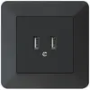 Presa di carica USB INC Hager kallysto.trend 240V 2400mA nero 