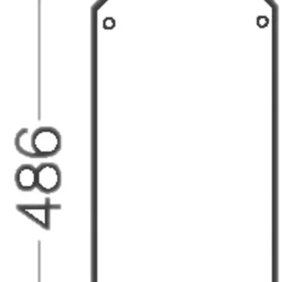 Montageplatte 486×216 Enystar zu App.-Gehäuse Gr.3 und 4 