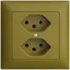 Prise ENC EDIZIOdue 2×T13 olive 
