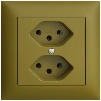 Prise ENC EDIZIOdue 2×T13 olive 