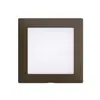 Kit frontal EDIZIOdue coffee 60×60mm p luminaire LED 