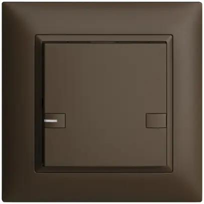 Pulsante INC KNX 1×EDIZIOdue colore coffee RGB con LED 