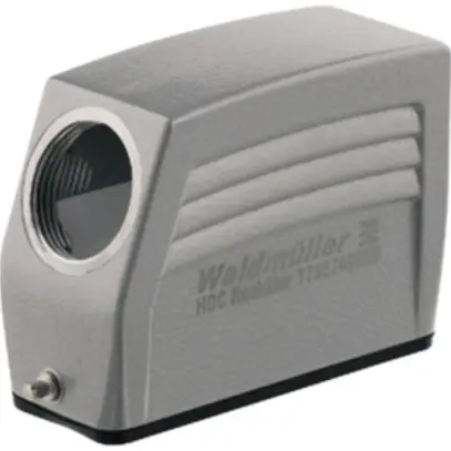 Scatola per spina Weidmüller HDC 16A gancio long.parte inf.grd.5 1×M25 laterale 