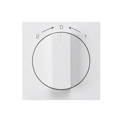 Frontset für Schwenktaster weiss 60×60mm kallysto 1->0<-2 