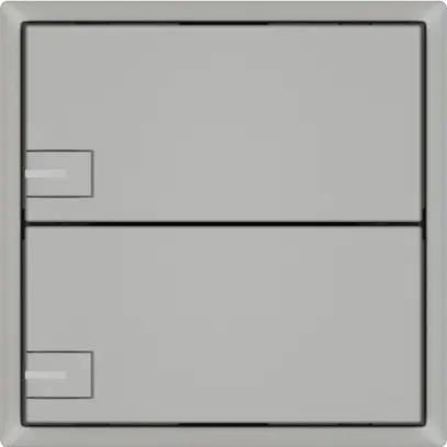 Pulsante universale EDIZIO.liv UNI SNAPFIX® c.LED RGB 2× com.1T grc 