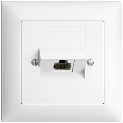 Presa di raccordo INC 1×RJ45/s 4P ITplus EDIZIOdue bianco 