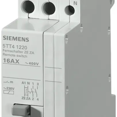 Interrupteur à distance Siemens SENTRON 5TT4 230VAC, 2F 16A commande centrale 