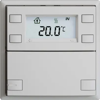 UP-RTH-Taster KNX 1-fach EDIZIOdue F hellgrau, mit LED RGB 