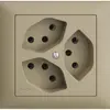 Prise INC EDIZIOdue 3×T13 sand 1×S 