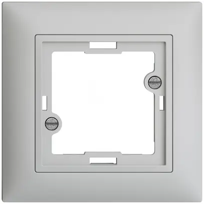 Kit frontal EDIZIOdue gris clair 88×88mm pour lampe témoin plate 