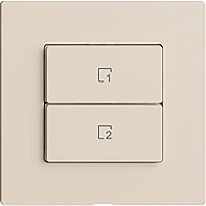 Poussoir scène 2 scènes vertical/2T Edue Wiser crema 