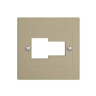 Frontplatte 1×TT,1×RJ45 vanille ITplus ITM EDIZIOdue 