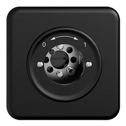 Contact pivotant ENC 0<-->1 STANDARDdue noir pour serrure, s.cyl. 