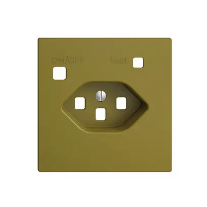 Kit frontale EDIZIOdue per presa FI F, T23, olive 