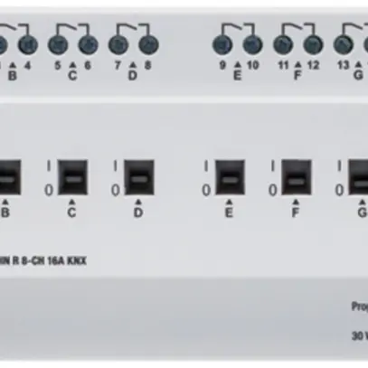Actionneur-commutateur AMD KNX 8-fois 16A 