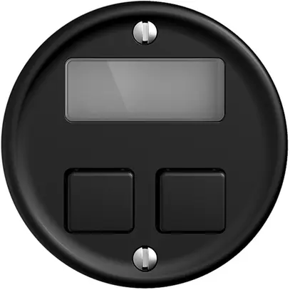 Kit di copertura STANDARDdue per term. ambiente+2×, Ø58mm, nero 