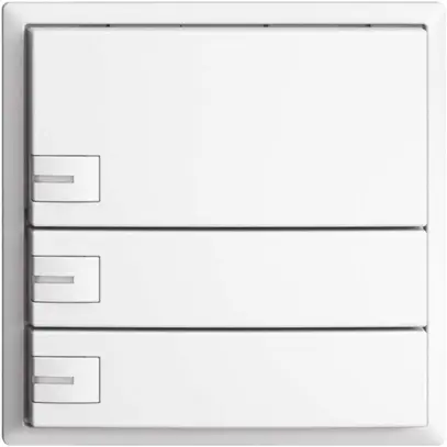 Poussoir KNX RGB EDUE, 250mW, a.LED RGB, 3×poussoir, comm.1×touche, bc 