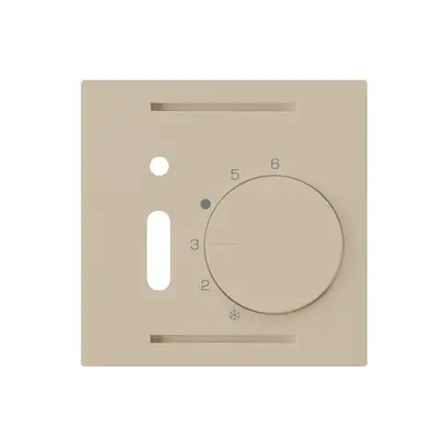Kit frontale INC kallysto beige per termostato ambiente con interruttore 
