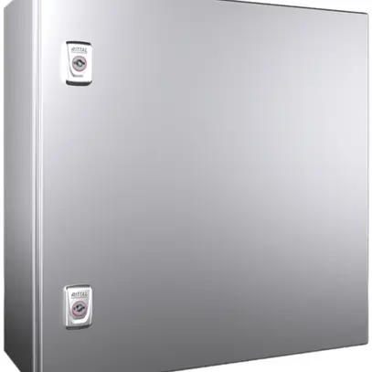 Armoire compacte Rittal AX, 1 porte, IP66, 500×500×210mm, acier fin V2A 