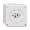Prise NAPU NEVO, 1×T23, blanc 