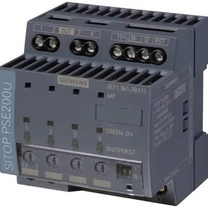 Module de sélectivité Siemens SITOP PSE200U, 24VDC/12A (4×3A) 