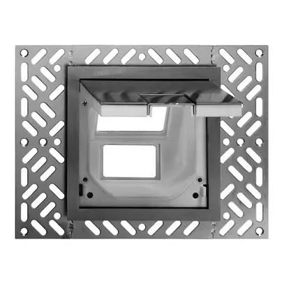 Boîte de sol pour 3×FLF 154×154mm FH appl. clapet, Cr-pc. nature 