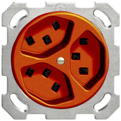 Presa INC 3×T23 16A arancione FH, con morsetti innest. 