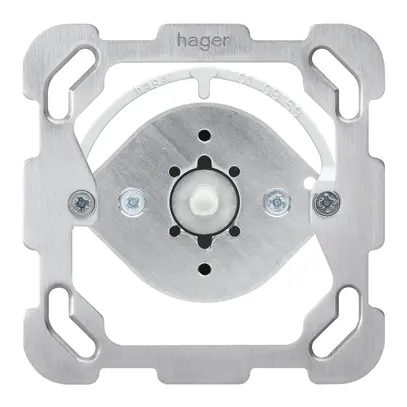 Inserto interruttore rotativo Hager S1/1L con piastra di fissaggio 