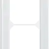 Abdeckrahmen KAL.art 2×1 154×94mm Glas weiss 