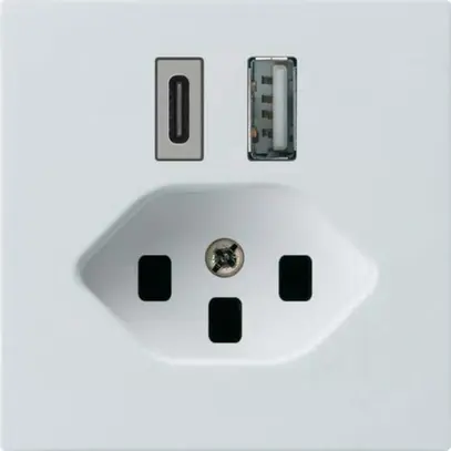 Presa di carica USB kallysto 18W PD 1×tipo A 1×tipo C T23 bianco 