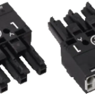 Buchse WAGO Winsta 3L 0.5…4mm² schwarz 