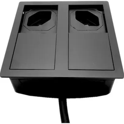 Presa ENC o INC tipo 13 Karch VersaHIT, con cavo, nero matt 