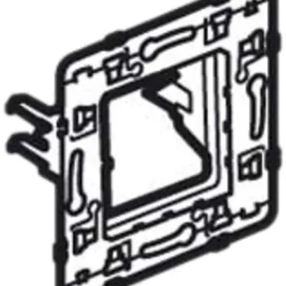 Plaque de fixation Legrand pour Batibox avec griffes d'écar.37mm 1×2 mod. 