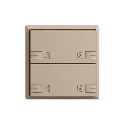 Kit de montage EDIZIOdue zeptrionAIR F, WLAN, LED-RGB, 2×touche, 2×commande sa 