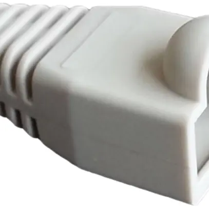 Douille anti-pliage gris, pour fiche RJ45, droite 