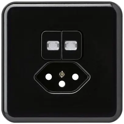 Kit frontal ENC basico 86×86mm noir 2 lentilles p.combinaison grd.I S1/T13 BOMI 