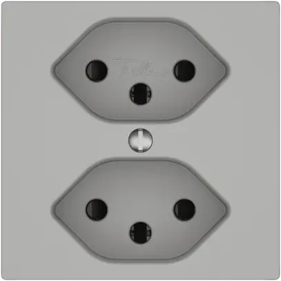 Presa EDIZIO.liv SNAPFIX® 2×T13 con shutter grc 