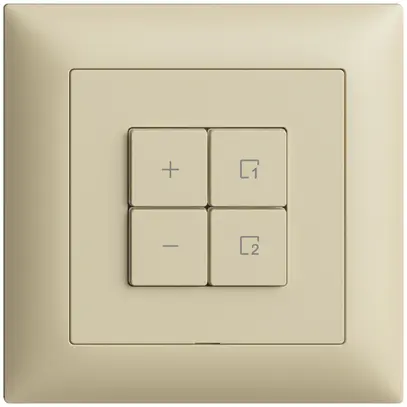 Stazione secondaria INC 1K/4T per dimmer scena Edue Wiser vanille 