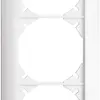 Telaio di copertura EDIZIOdue 1×3 bianco 