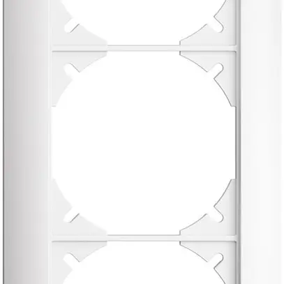 Cadre de recouvrement EDIZIOdue 1×3 blanc 