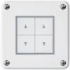 Interruttore per tapparelle INC robusto IP55 bianco con 4 tasti di comando 