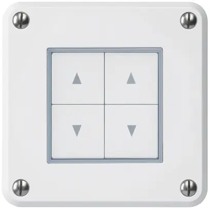 Interruttore per tapparelle INC robusto IP55 bianco con 4 tasti di comando 