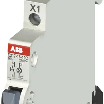 Pulsante luminoso INS LED ABB 16A 1no rosso 