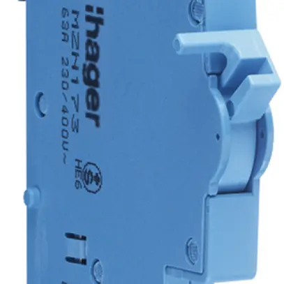 Neutralleitertrenner Hager 1…16mm² 63A 230V 3×10mm Schraubanschluss 2TE 