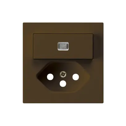 Kit frontale kallysto S1/T13 60×60 marrone con lente e protezione bambini 