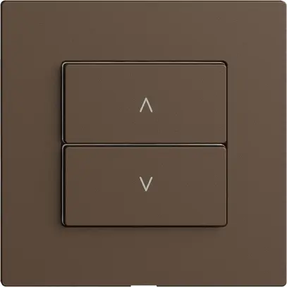 Comando per interruttore tapparelle 1c/2t Edue Wiser coffee 